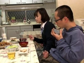 Elder fellow coercing youthful chinese female to penetrate